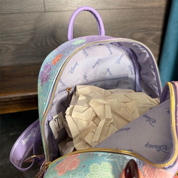 Tinkerbell WondaPop 11" Vegan Leather Fashion Mini Backpack in Purple. NWT! - Picture 8 of 14